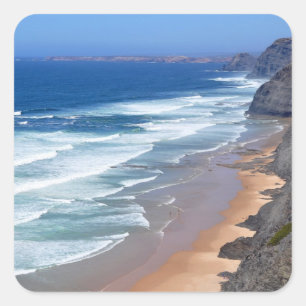 Sticker Carré Algarve Beach, Portugal