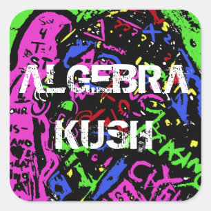 STICKER CARRÉ ALGÈBRE KUSH