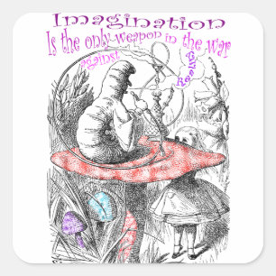 Sticker Carré Alice au pays des merveilles