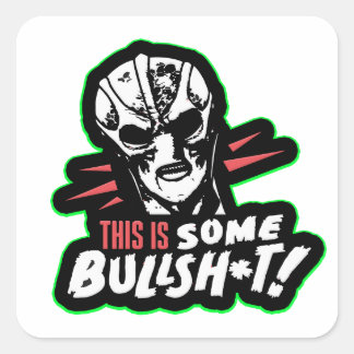 Sticker Carré Alien résident