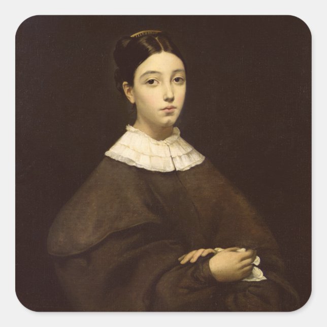 Sticker Carré Aline Chasseriau 1835 (Devant)