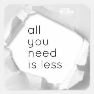 Sticker Carré All you need