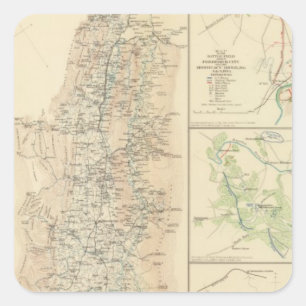 Sticker Carré Alleghanies, Vallée de Virginie