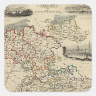 Sticker Carré Allemagne