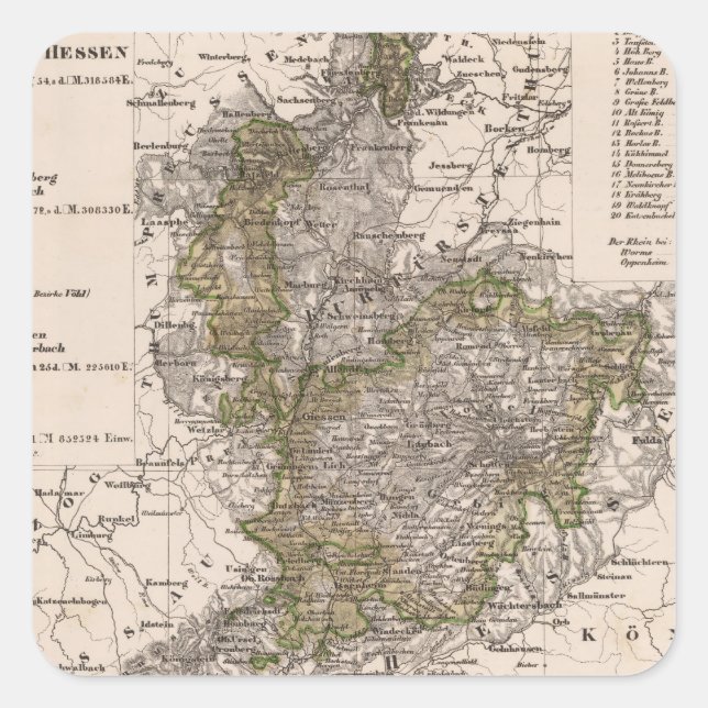 Sticker Carré Allemagne 12 (Devant)