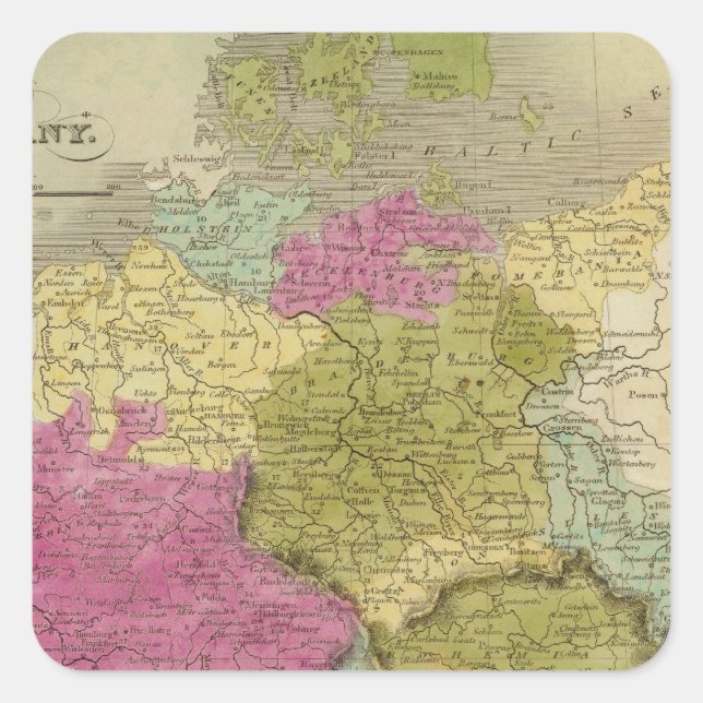 Sticker Carré Allemagne 20 (Devant)