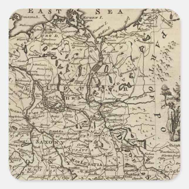 Sticker Carré Allemagne 25 (Devant)