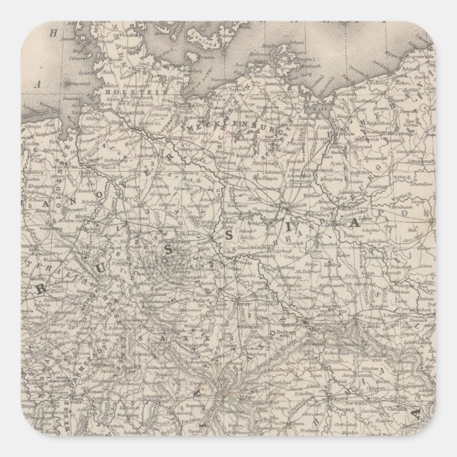 Sticker Carré Allemagne 26 (Devant)