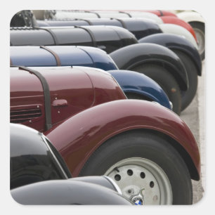 Sticker Carré Allemagne, Bayern-Bavière, Munich. BMW Welt Car