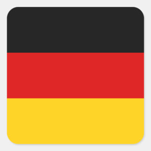 Sticker Carré Allemagne - drapeau national allemand