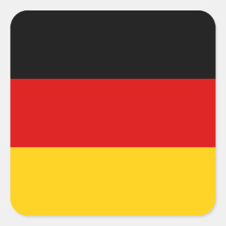 Sticker Carré Allemagne - drapeau national allemand