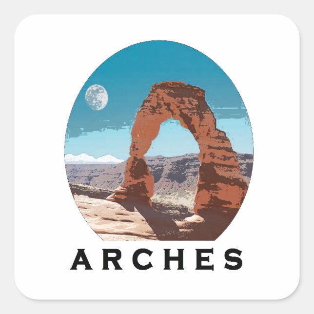 STICKER CARRÉ ALLER AUX ARCHES (Devant)