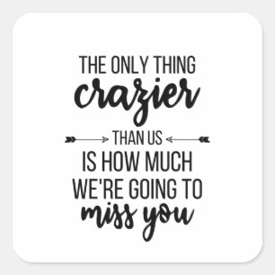 Sticker Carré Aller Dons, Partir Du Patron, Cadeau Du Meilleur A