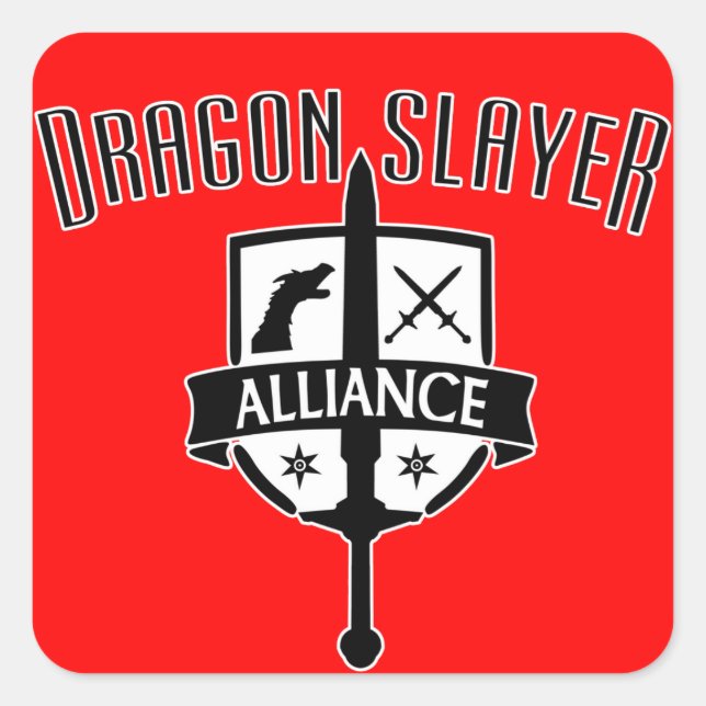 Sticker Carré Alliance Dragon Slayer (Devant)