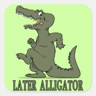 Sticker Carré Alligator ultérieur