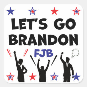 STICKER CARRÉ ALLONS BRANDON.