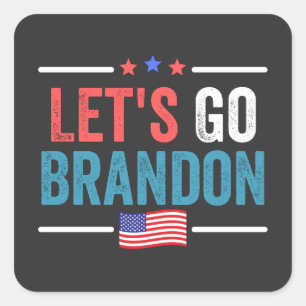 Sticker Carré Allons Brandon