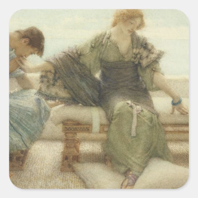 Sticker Carré Alma-Tadema | Ne plus me demander, 1886 (Devant)