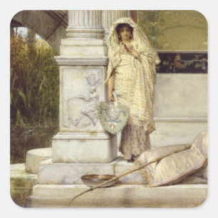 Sticker Carré Alma-Tadema Roman Fisher Girl, 1873