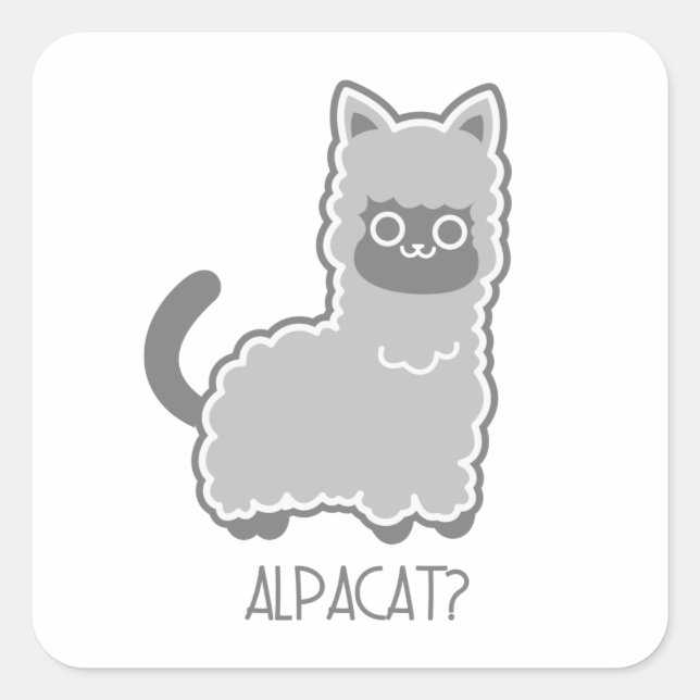 Sticker Carré Alpacat ? (Devant)