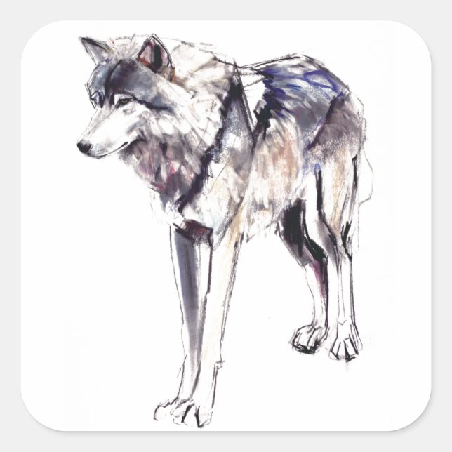 Sticker Carré Alpha (Devant)