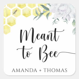 Sticker Carré Alvéoles - Destiner à être abeille
