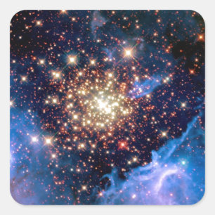 Sticker Carré Amas d'étoiles NGC 3603 - Photo de la NASA Hubble