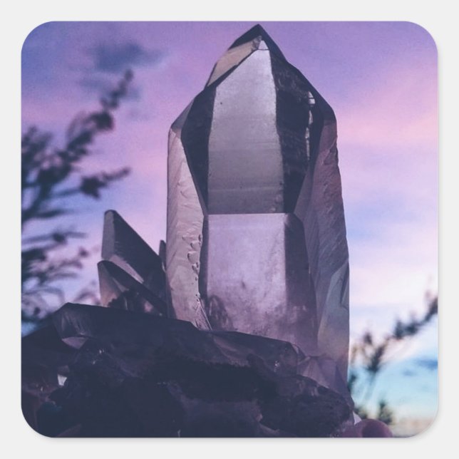 Sticker Carré amateurs de cristal (Devant)