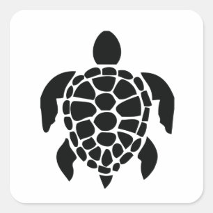Sticker Carré Amateurs de tortues, Sauvez la tortue, Tortue de m