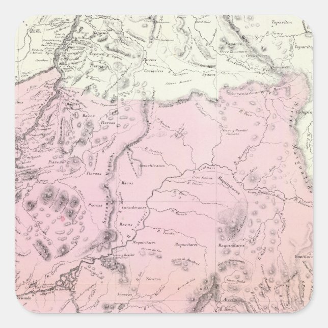 Sticker Carré Amazonas, Venezuela (Devant)