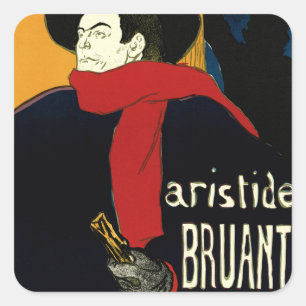 Sticker Carré Ambassadeurs Art Nouveau vintage, Toulouse Lautrec