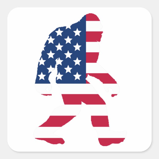 Sticker Carré American Bigfoot (Devant)