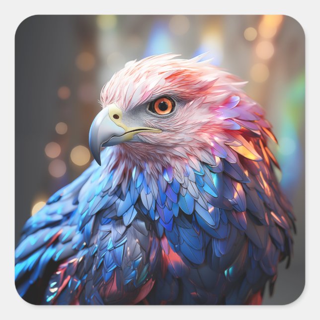 Sticker Carré American Dream - Fantastic Eagle (Devant)