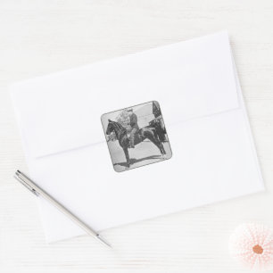 Sticker Carré American Saddlebred Horse photo Vintage