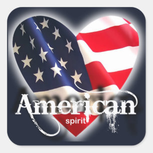 Sticker Carré american spirit