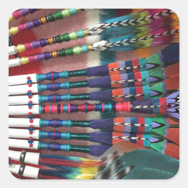 Sticker Carré Amérindiens de l'Eglise Fans, tasse de café, chemi (Devant)