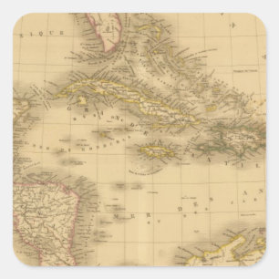 Sticker Carré Amérique 2