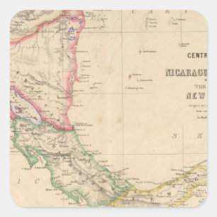 Sticker Carré Amérique centrale 9