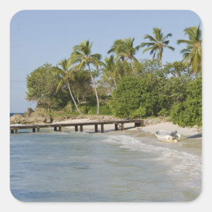 Sticker Carré Amérique du Nord, Caraïbes, République Dominicaine