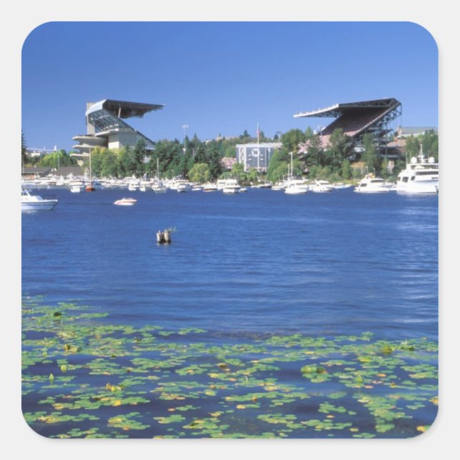 Sticker Carré Amérique du Nord, États-Unis, État de Washington,  (Devant)