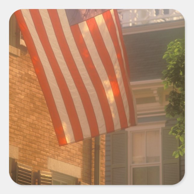 Sticker Carré Amérique du Nord, USA, Massachusetts, Nantucket 2 (Devant)