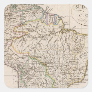 Sticker Carré Amérique du Sud 9