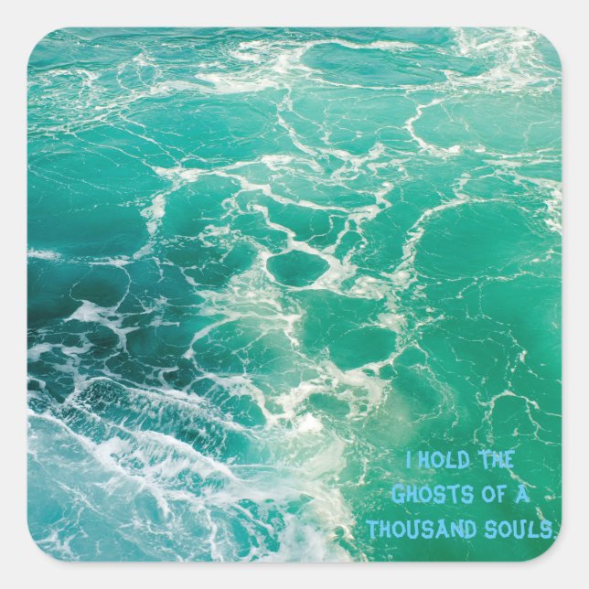 Sticker Carré Âmes de la mer 2 (Devant)