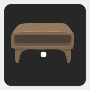 Sticker Carré Ameublement brillant danish table latérale moderne