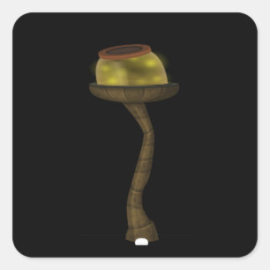 Sticker Carré Ameublement chatoyant lampadaire luciole lampe lam