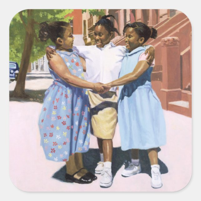 Sticker Carré Amis 2001 (Devant)