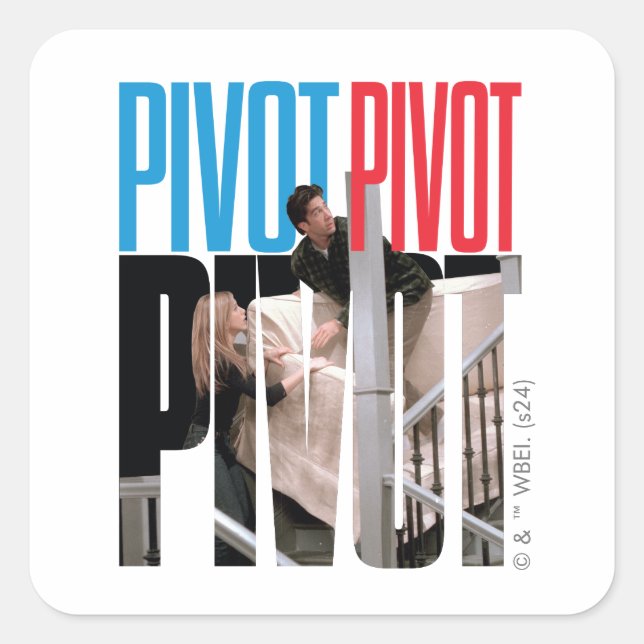 Sticker Carré AMIS™ | Citation PIVOT PIVOT PIVOT (Devant)