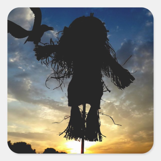 Sticker Carré Amis de l'automne (Devant)