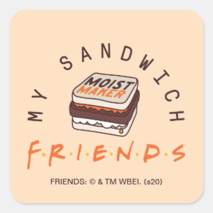 Sticker Carré AMIS™ Mon sandwich