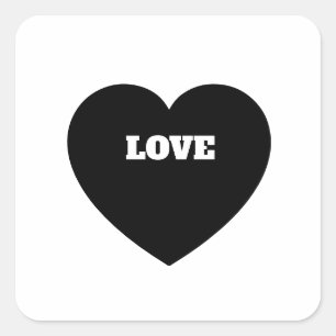 Sticker Carré Amour